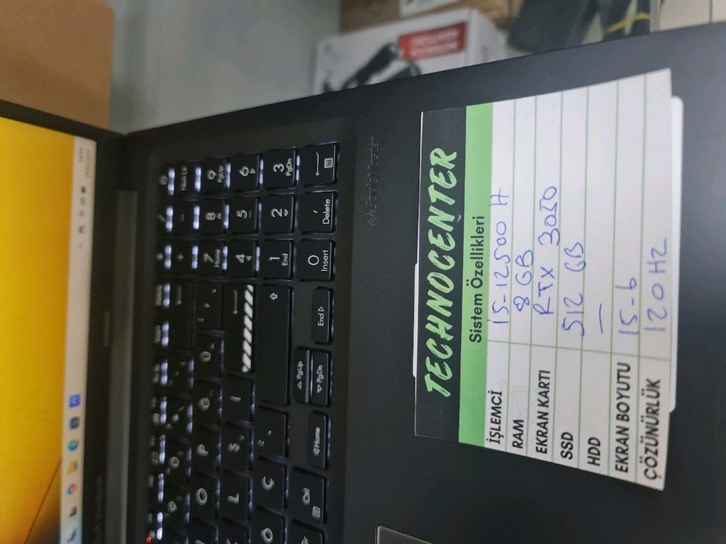 SIFIR ASUS VİVOBOOK 120HZ İ5-12500H 8 GB RAM-512 GB SSD-RTX3050 E.K. - 3