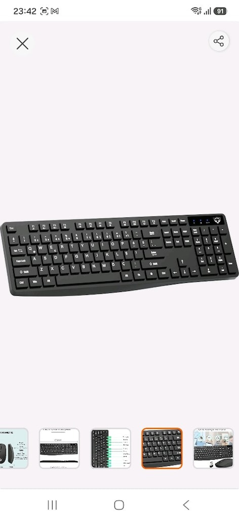 Emtu life SC601 kablosuz klavye mause set, Q sıfır ürün garantili - 10