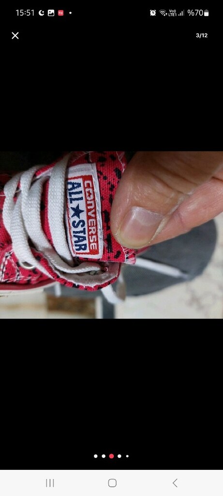 Converse çocuk ayakkabı. 20 numara. Sıfır ayarında. Us polo 29 numa - 3