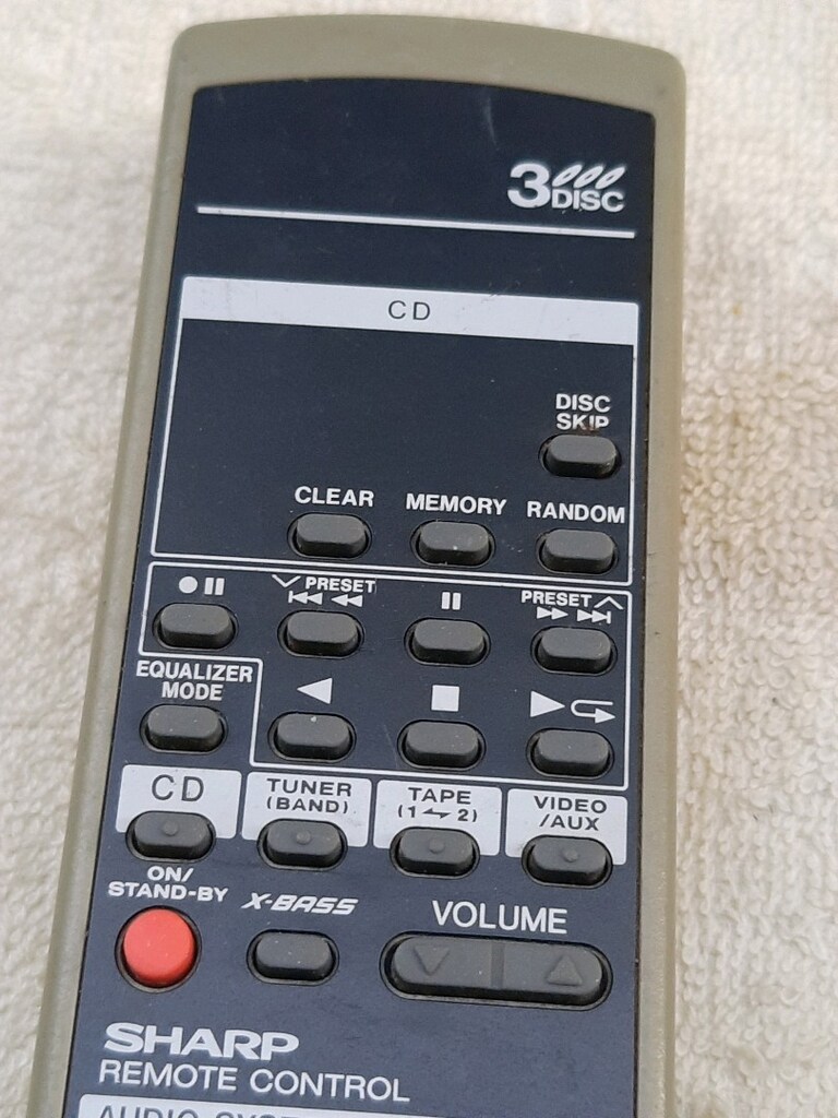SHARP RRMCG0221AWSA MÜZİK SETİ KUMANDASI - 3
