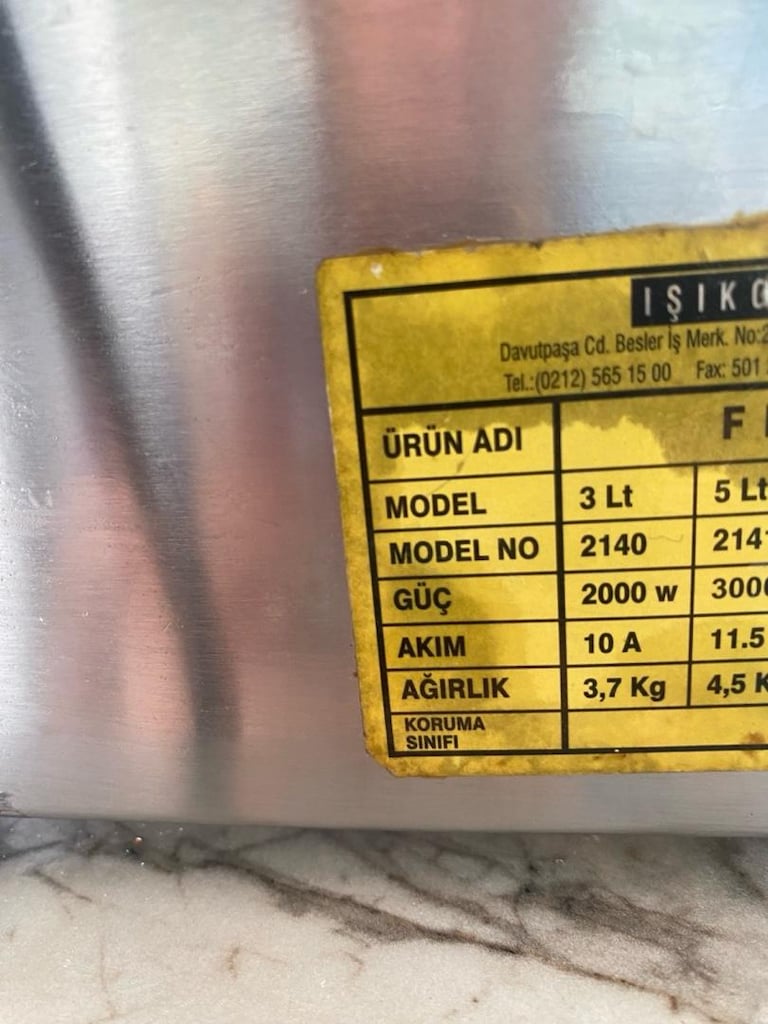 Fritöz Patates Kızartma 3 Litre Endüstriyel Elektrikli ışıkgaz - 13