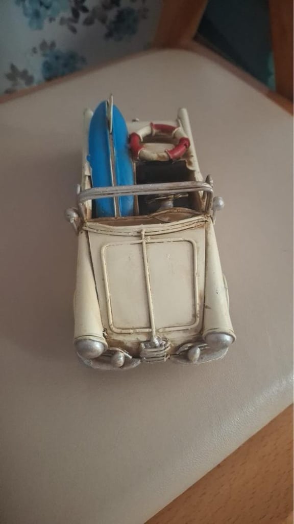 dekoratif vintage nostalji araba ikili - 2