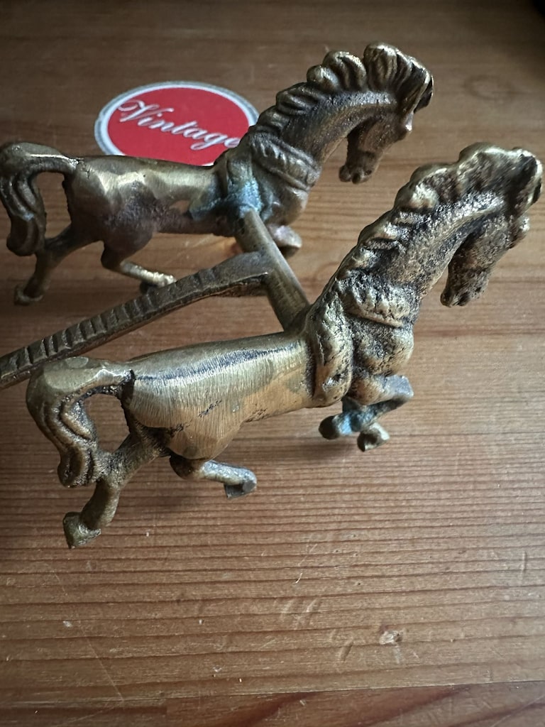 Vintage Yunan 70'ler Antik Savaş Arabası ve Gladyatör Figürü - 7