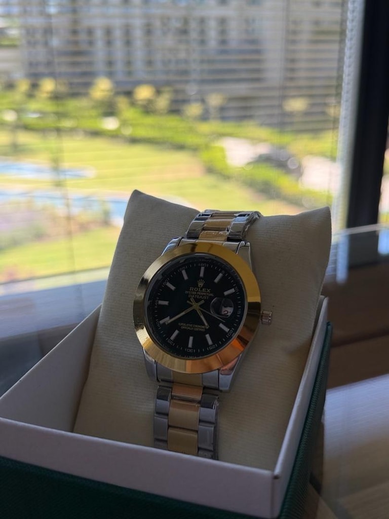 GOLD GÜMÜŞ ROLEX ERKEK KOL SAATi