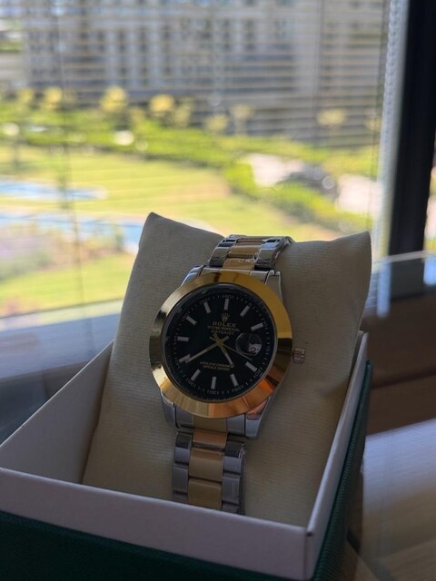 GOLD GÜMÜŞ ROLEX ERKEK KOL SAATi