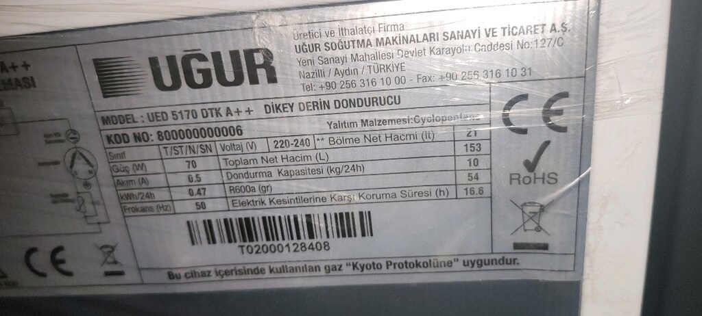 Uğur derin dondurucu 5 çekmeceli - 3