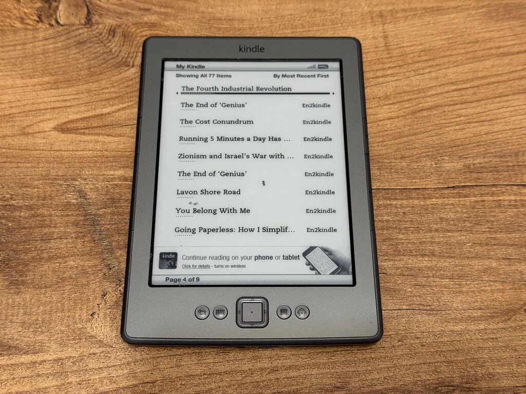 Amazon Kindle 4th D01100 6.inç (2GB) E-Kitap Okuyucu