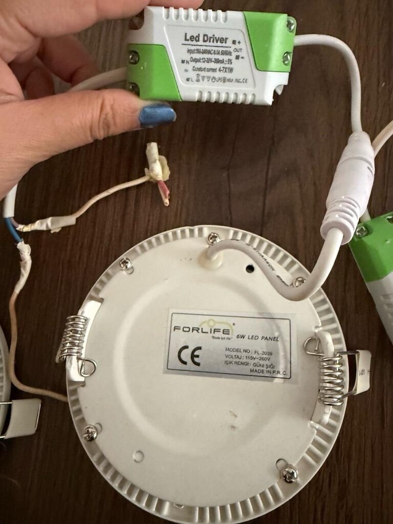 Forlife 6W Yuvarlak Sıva Altı LED Spot Panel Seti (6 Adet - Gün Işığı - 7