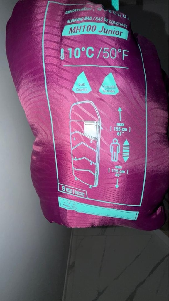 Quechua MH100 Junior 10°C Çocuk Uyku Tulumu – 115-155 cm - 4