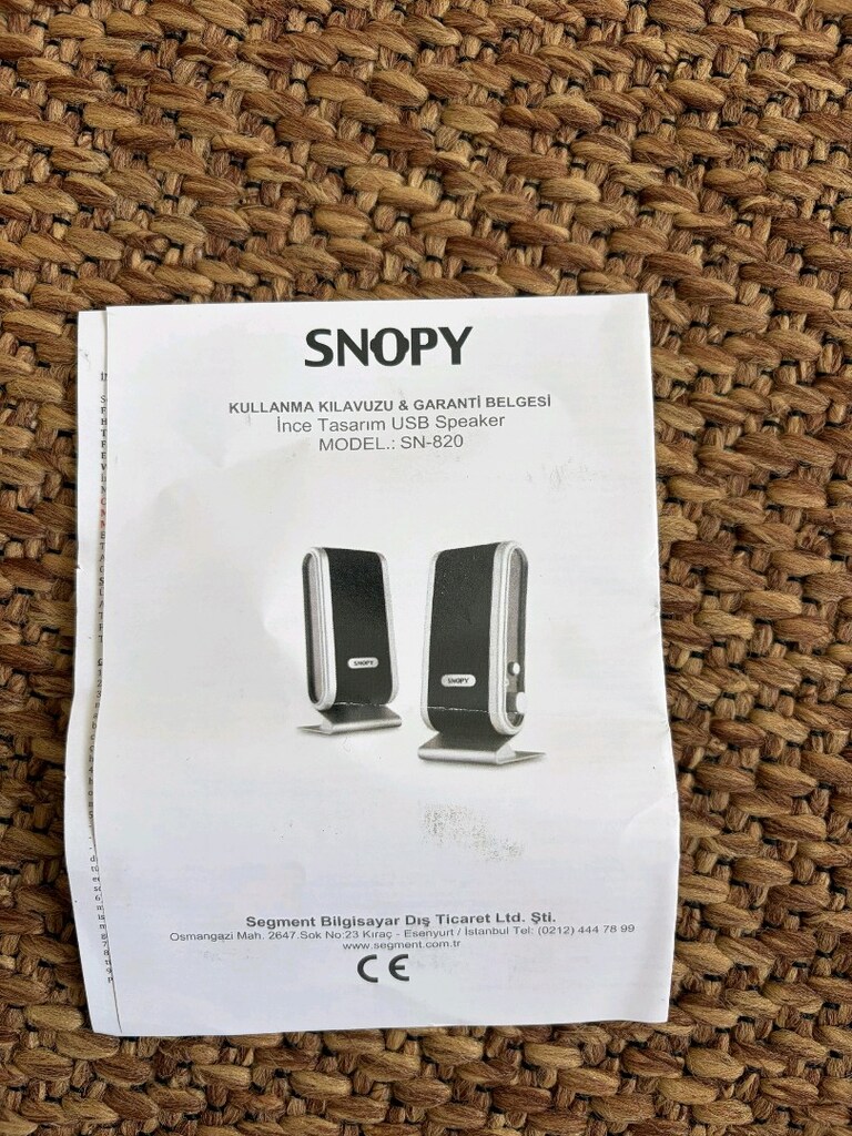 Sıfır Snopy SN-820 2.0 USB Hoparlör - 5