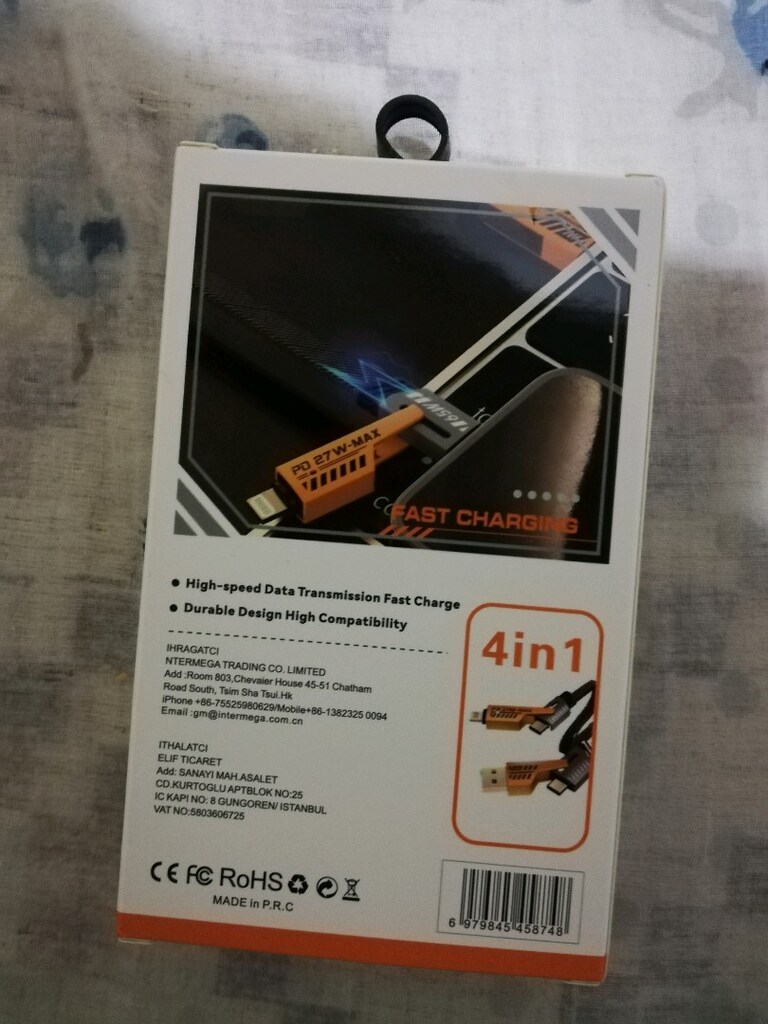 ŞOK FİYAT 4 in 1 sarj kablosu 65 w 27 w özel seri typce typce usb ios - 4