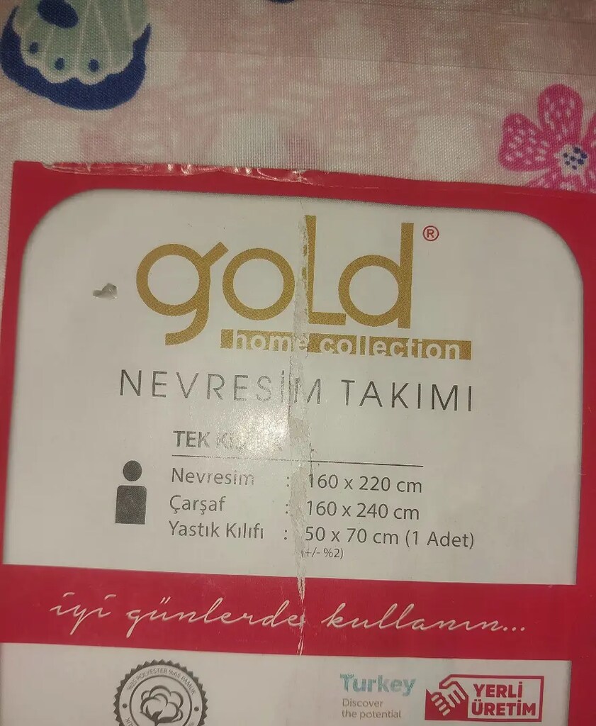 Gold home collection kelebek desenli tek kişilik nevresim takımı - 4