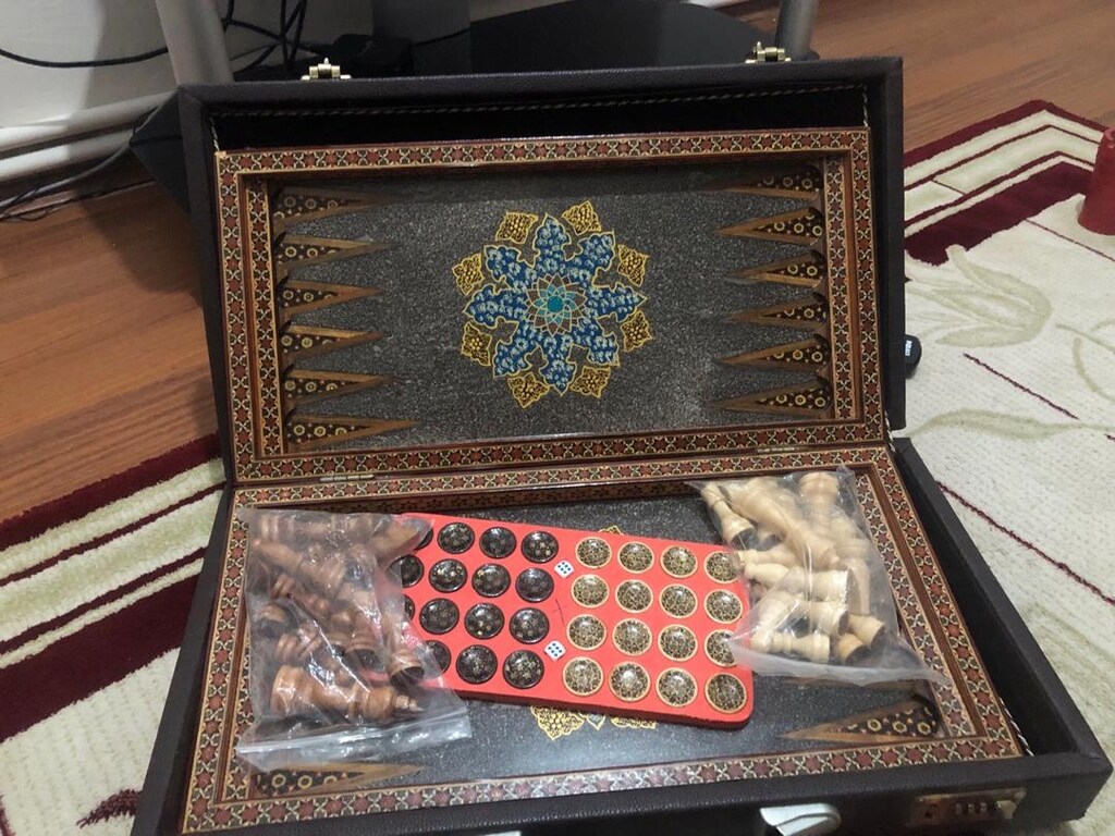 iran sanat eseri tavla satranç bir arada - 3