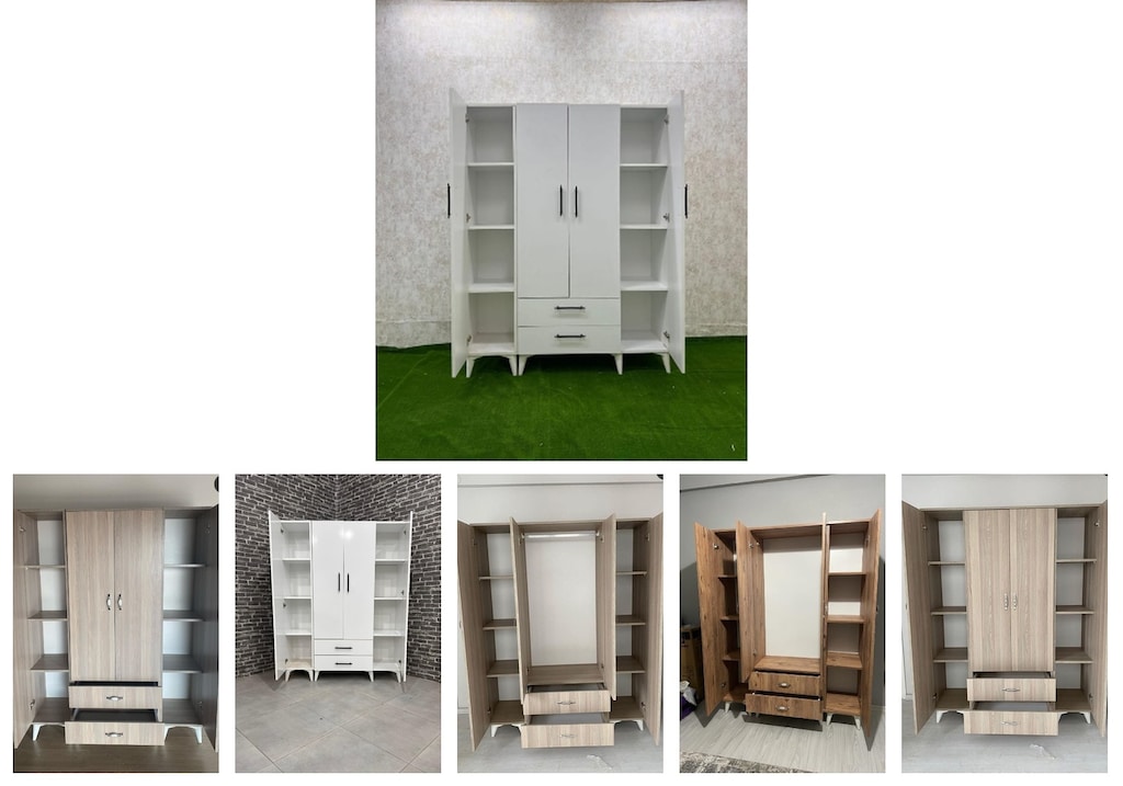 4 kapaklı elbise dolabı jnvbeivqaq - 6