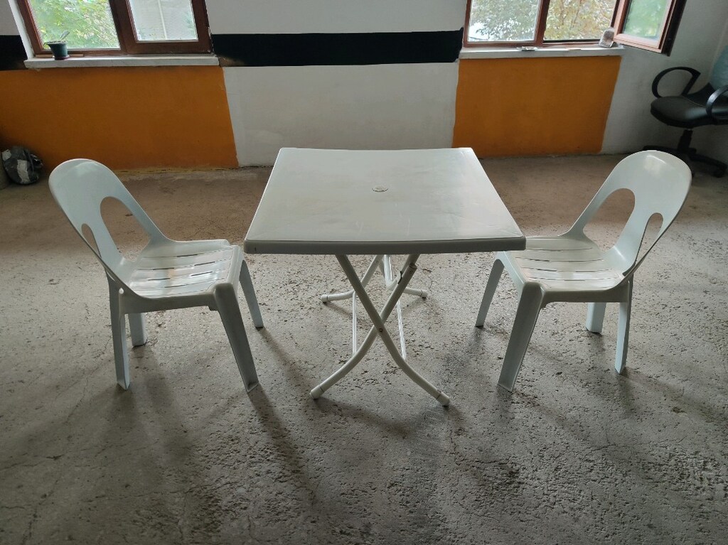 plastik sandalye ve katlanır masa - 3