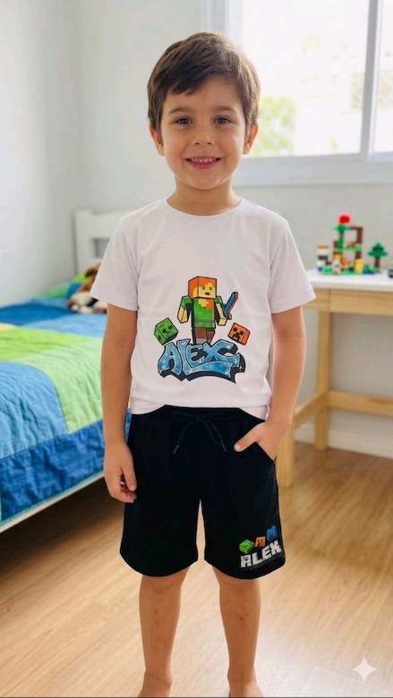 SIFIR TOPTAN KIZ / ERKEK ÇOCUK PENYE ŞORTLU TAKIM - 4