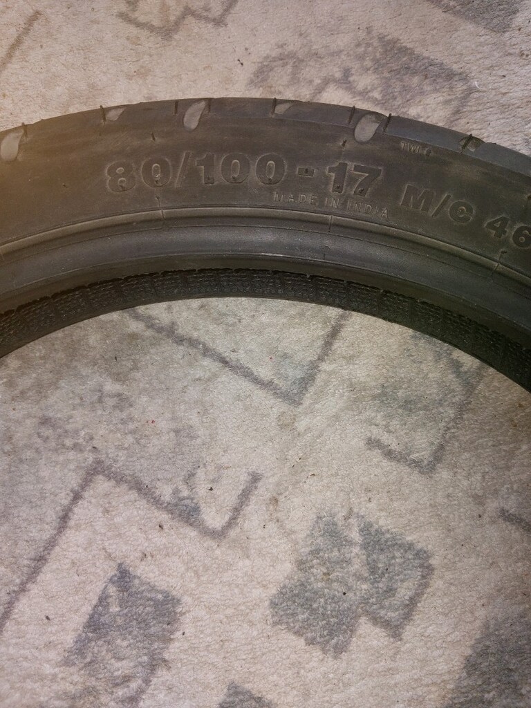 MOTOSİKLET-TVS Raider 125-ORİJİNAL ön lastik-80/100-17 - 5