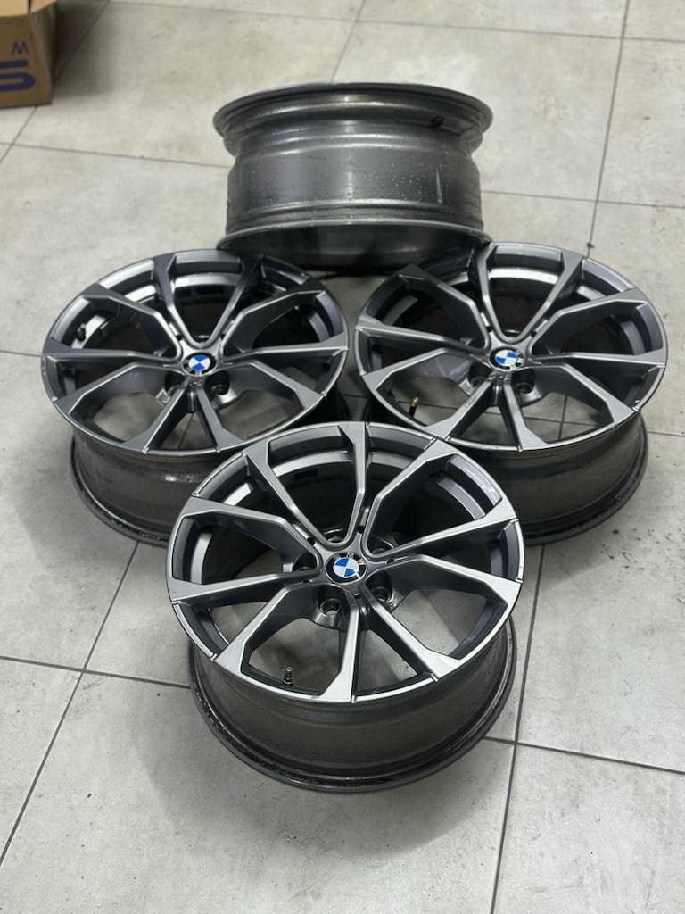 17 inç 5x112 orjinal BMW jant takımı hatasız - 4