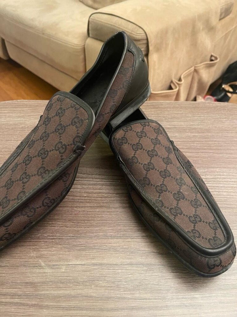 GUCCİ Canvas Loafer Casual Shoes for Men - 9