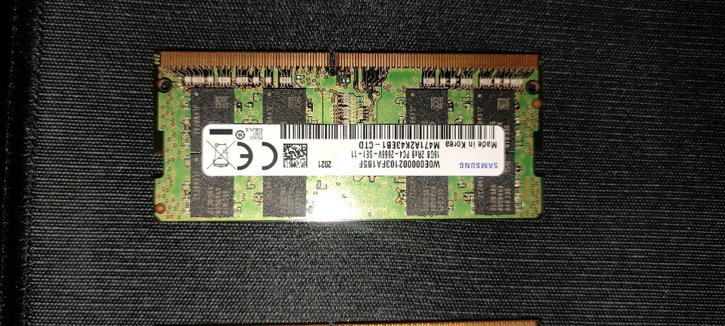 Samsung 32GB (2x16) DDR4 2666MHz Laptop RAM - 17