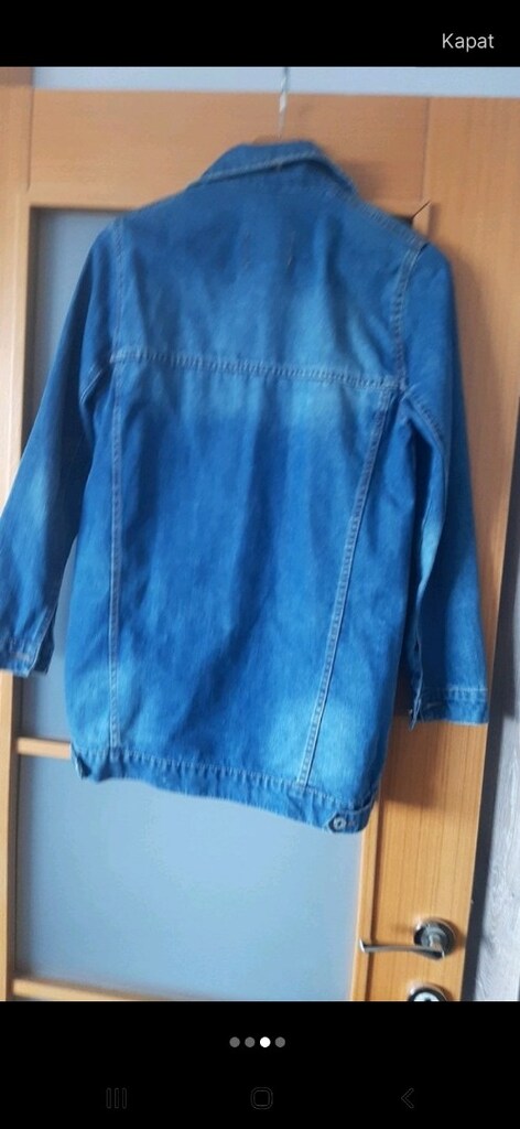 Salaş kadın denim ceket - 2