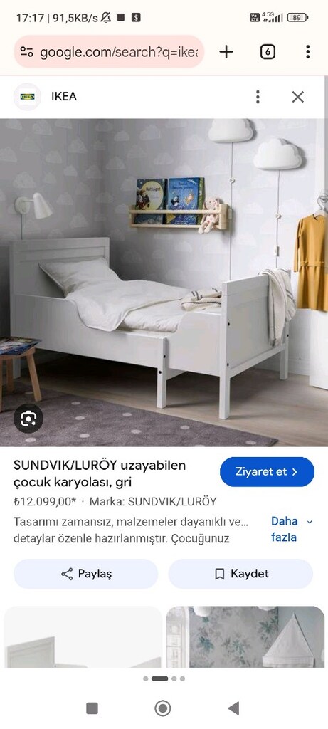 Ikea uzayan yatak - 2