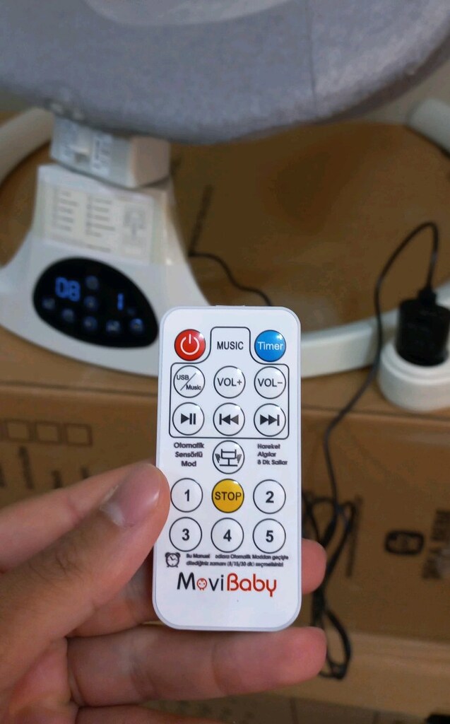 SIFIR SIFIR SIFIR ELEKTRİKLI SALLANAN BEBEK BEŞIĞI - 8