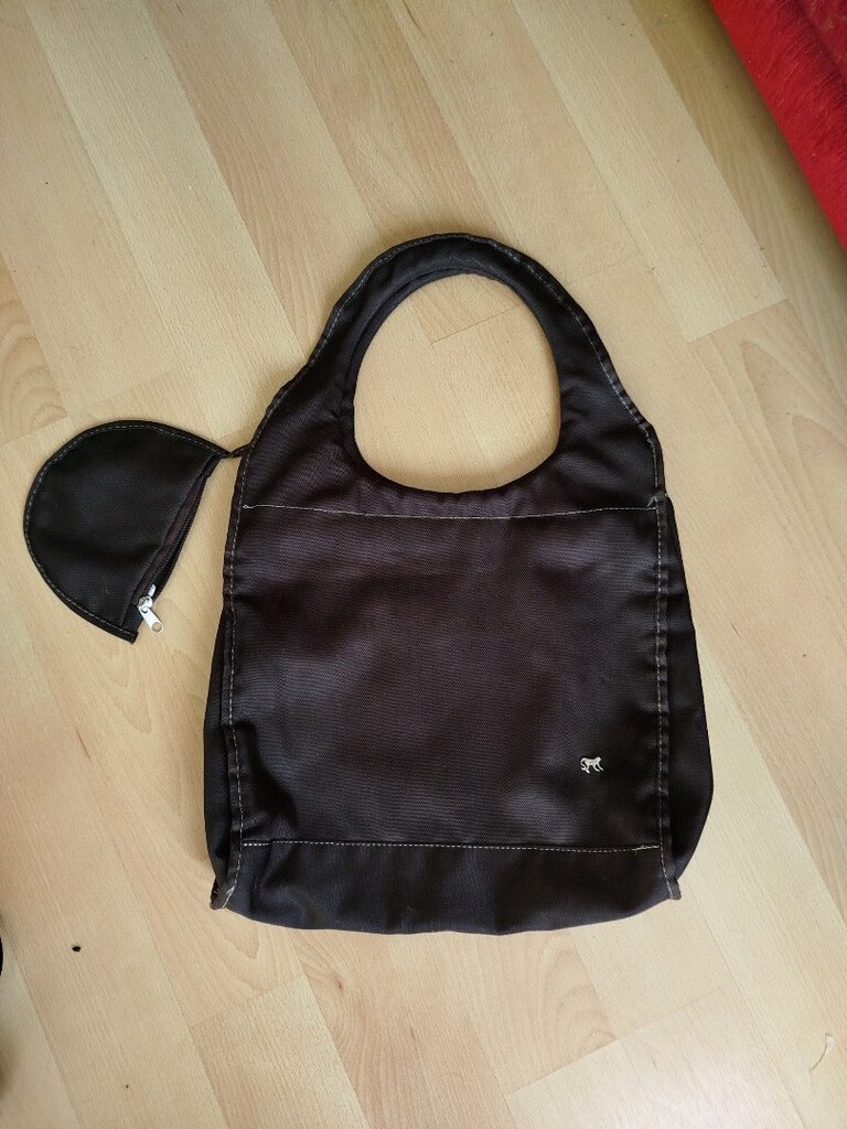Sıfır çok şık cüzdanlı fermuarlı cepli kumaş çanta boy 34 eni 38 cm - 3