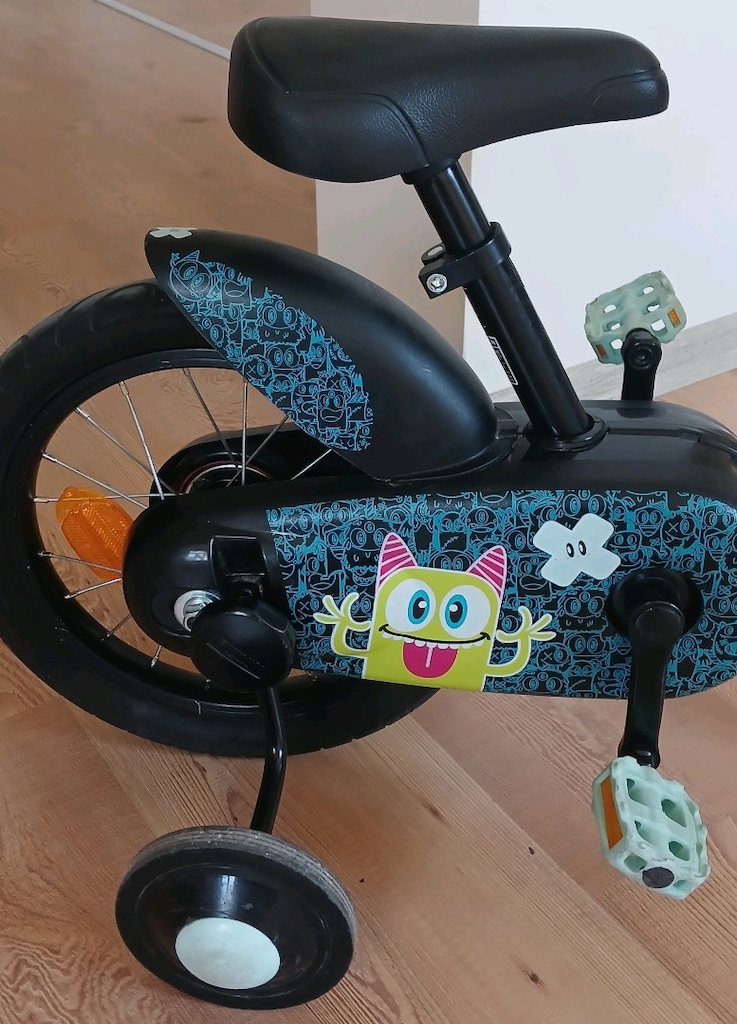 btwin çocuk bisikleti 14 jant Decathlon YENİ GİBİ Ön Sepetli - 7