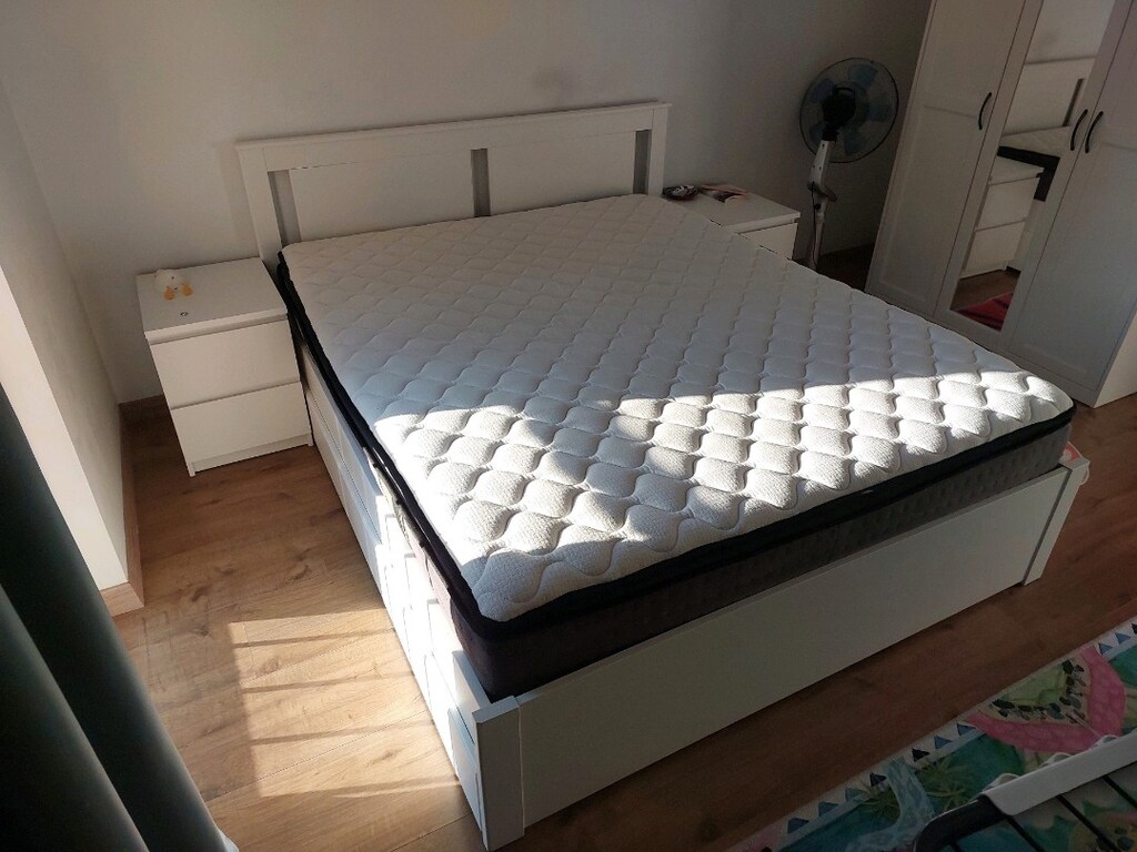 160x200 IKEA 4 Çekmeceli Baza Ve Başlık - 3
