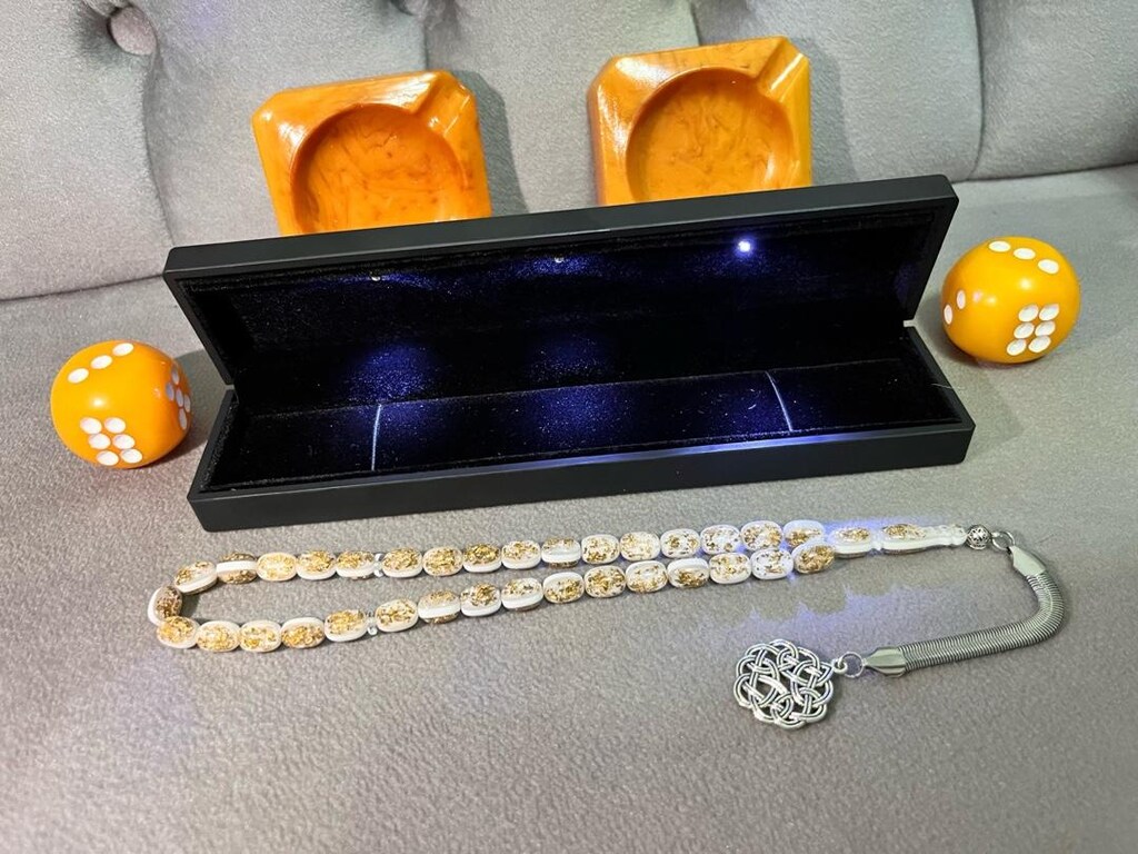 Golden Rosery ‘Aşk Raconsaldır’Tesbihidir Beyaz - 4
