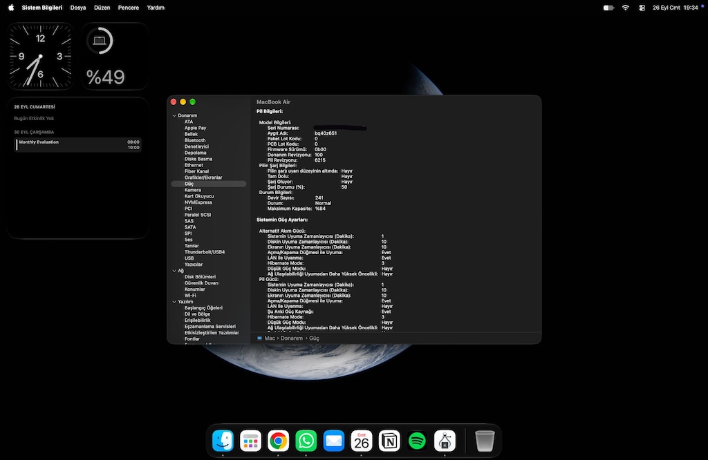 MacBook Air M2 13.6 8GB 256GB Midnight Temiz, Kutulu - 6