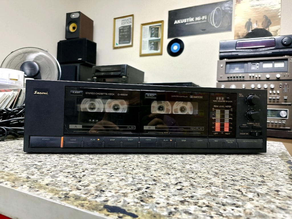 sansui d-1000w çift kaset deck.. - 2