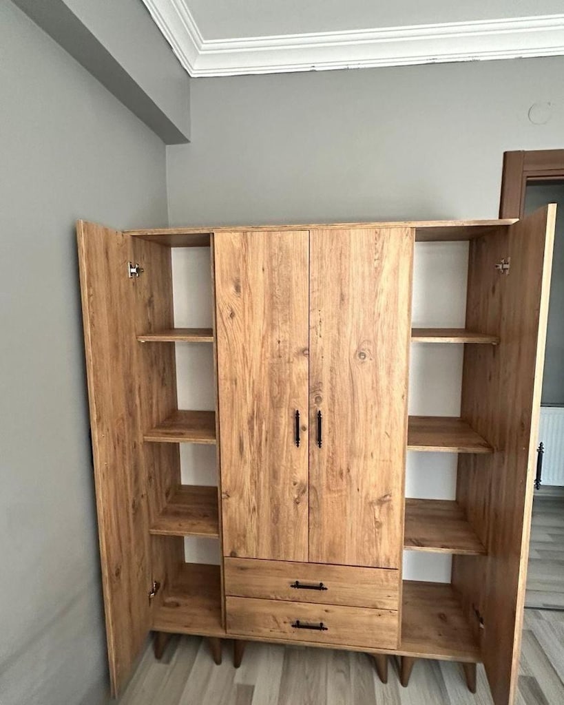 ***SIFIR*** 4 KAPAKLI CEVİZ GARDROP UYGUN FİYATLI - 5