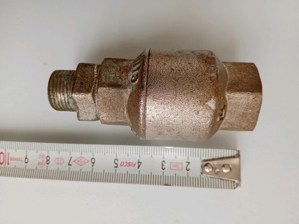 check valve marin tip krom malzeme 3/8 den 1/2 ye geçiş - 6
