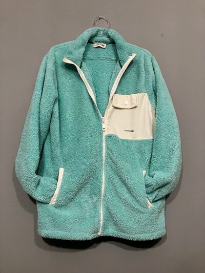 Lacoste Vintage Peluş Ceket Su Yeşili