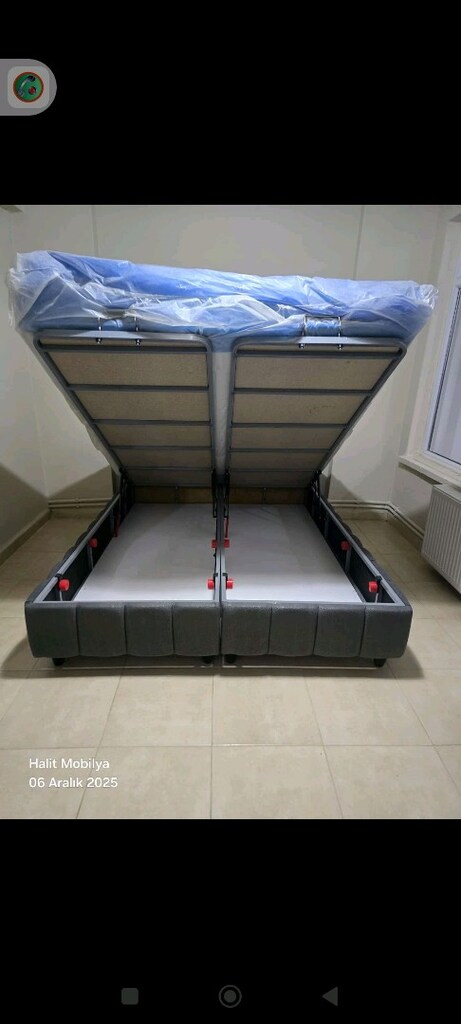 150/200 cm'lik baza Başlık yatak takım sandıklı baza - 4