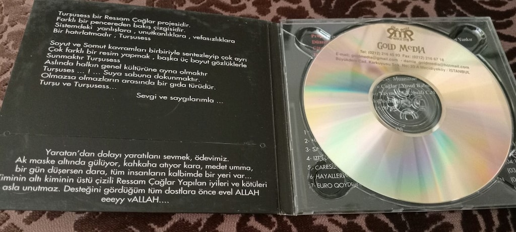 TURŞUSESS WAY BEN SENİN SAHİBİNİN NADİR CD - 3