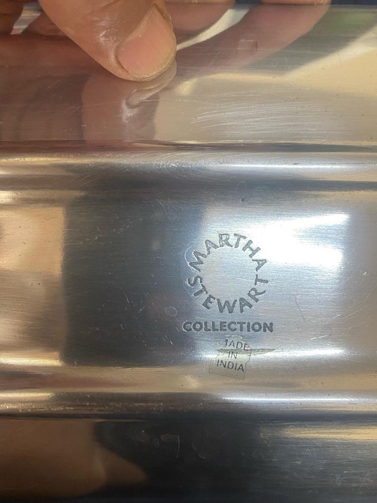 Martha Stewart Yaprak Seti Lüks Tepsi Kase - 8