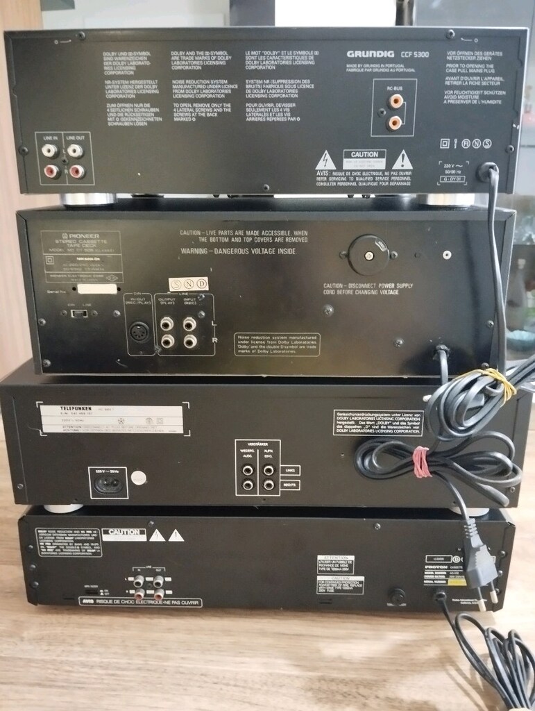 Çeşitli marka kaset dekler Proton/Telefunken/Pionner/Grundig - 6