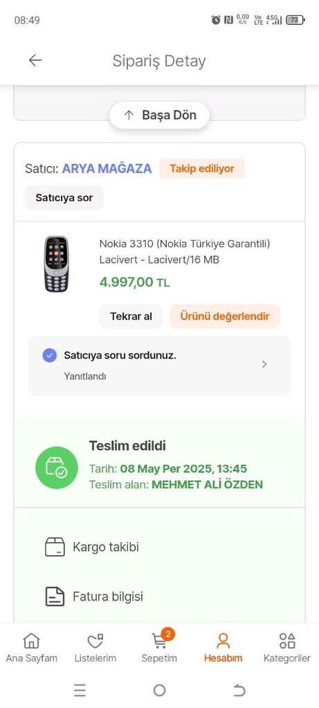 NOKİA 3310 TÜRKİYE GARANTİLİ - 7