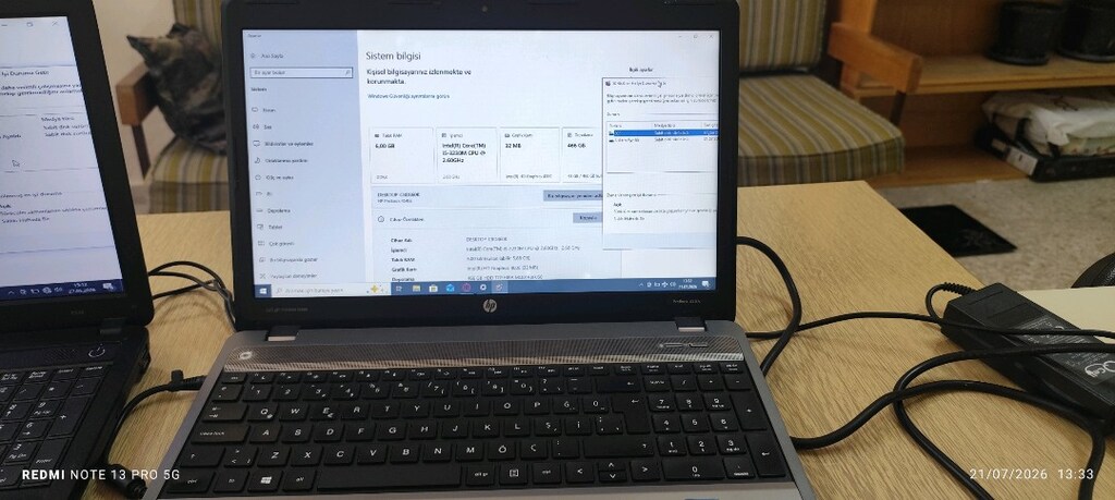 laptop HP i5 3. nesil 6 GB ram 500 GB hdd batarya bitik - 4