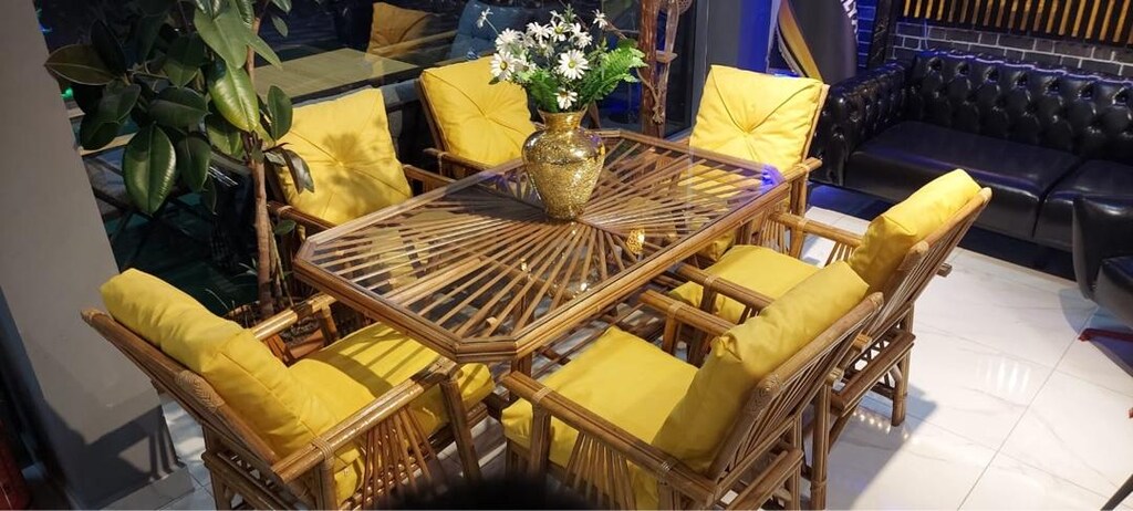 GARANTİLİ ŞIK BAMBU BAHÇE BALKON TAKIMI - 3