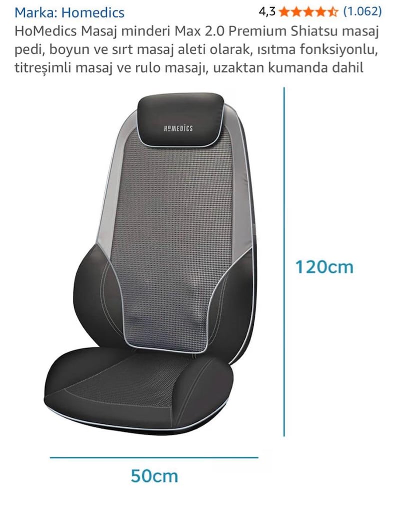 Homedics Masaj Koltuğu - 5