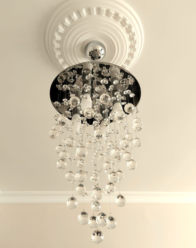 Kristal Taşlı Modern Avize - 3