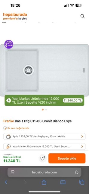 franke mutfak evyesi sağlam granit