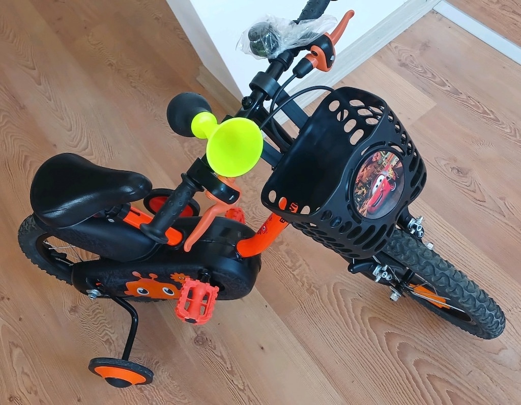 Btwin çocuk bisikleti 14 jant Decathlon YENİ GİBİ Ön Sepetli - 2