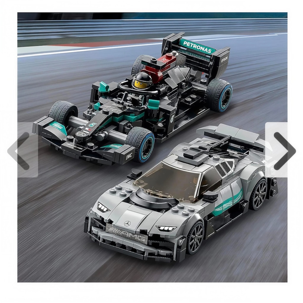 Sıfır - Kapalı Kutu Lego Speed Champions 76909 Mercedes-AMG İkili Set - 2