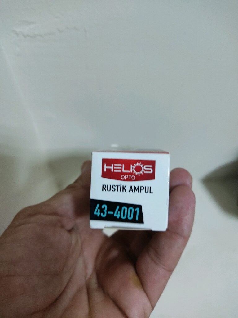 Helios 4W Flament İnce Duy Rustik Ampül Sarı Işık - 5