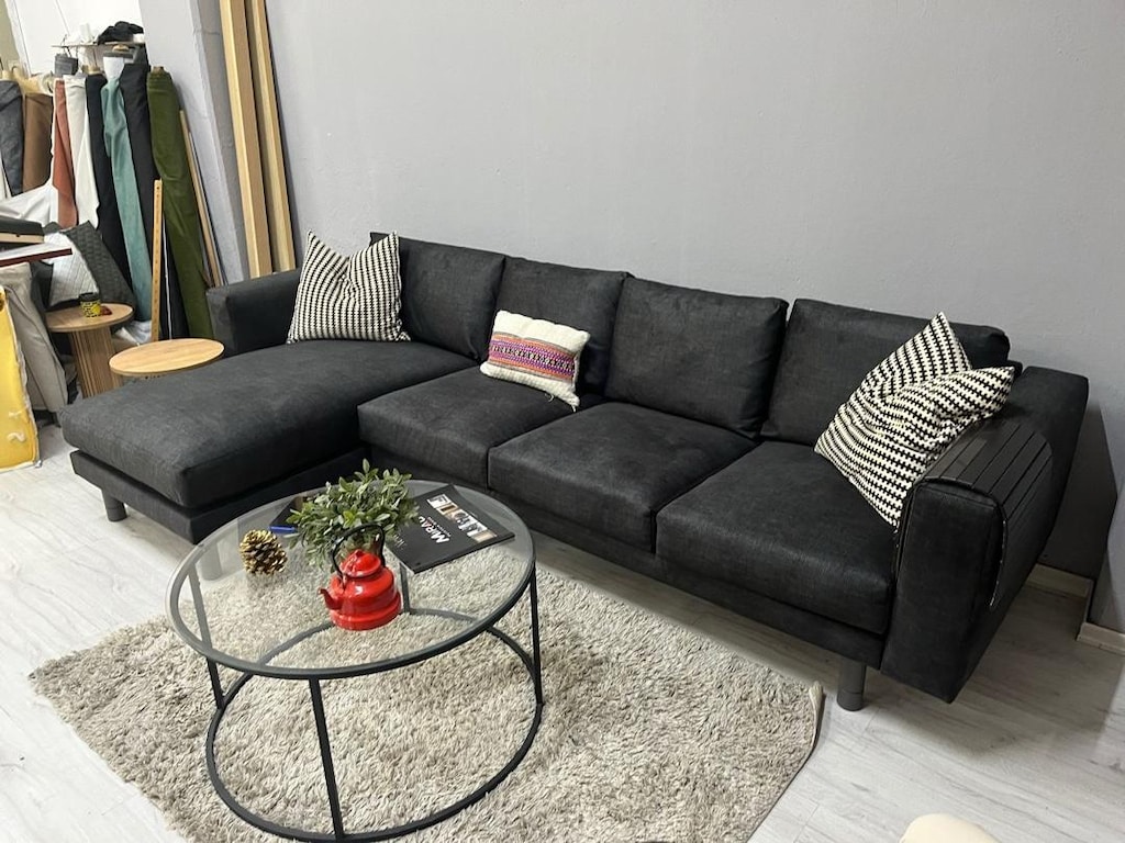 IKEA NORSBORG ÜÇLÜ SIFIR KAPLAMA L KÖŞE KOLTUK KANEPE - 3